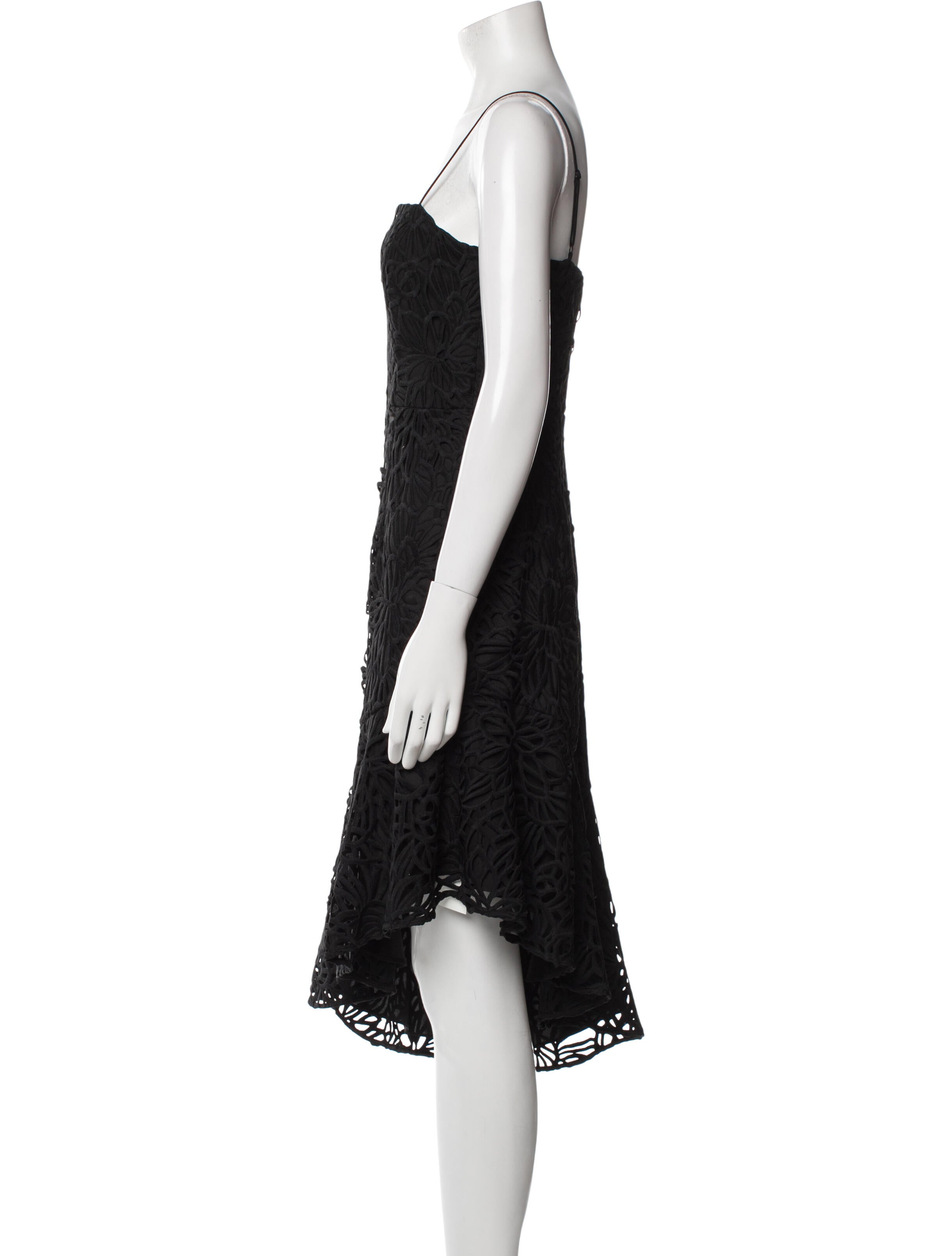 Milly Square Neckline Knee-Length Dress