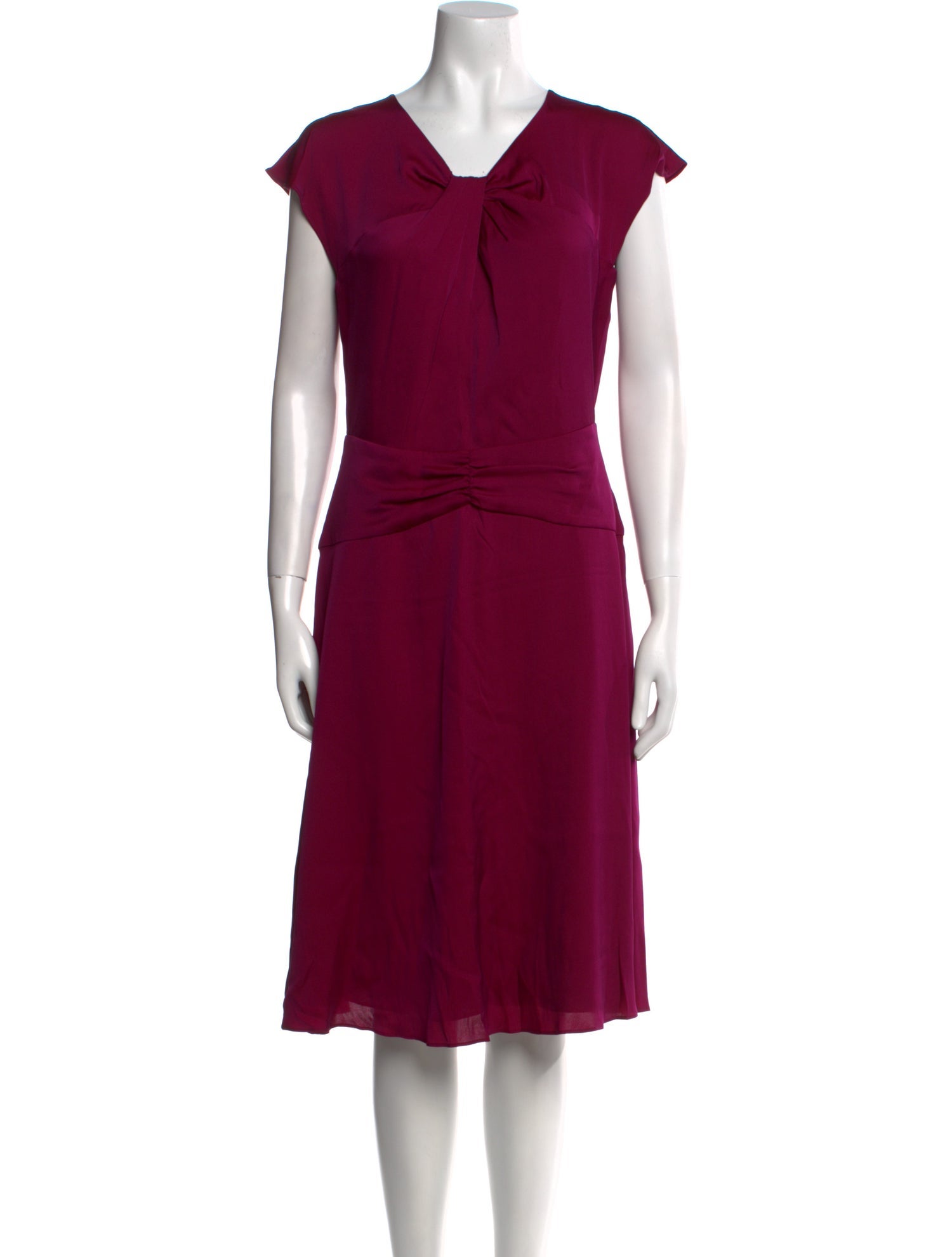 Milly V-Neck Knee-Length Dress w/ Tags