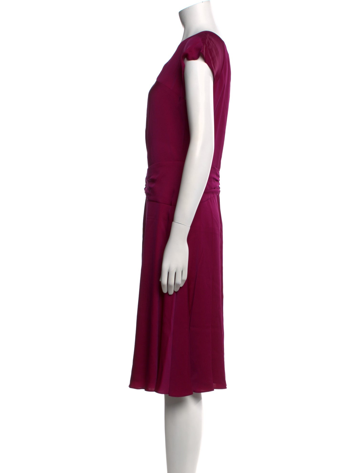 Milly V-Neck Knee-Length Dress w/ Tags