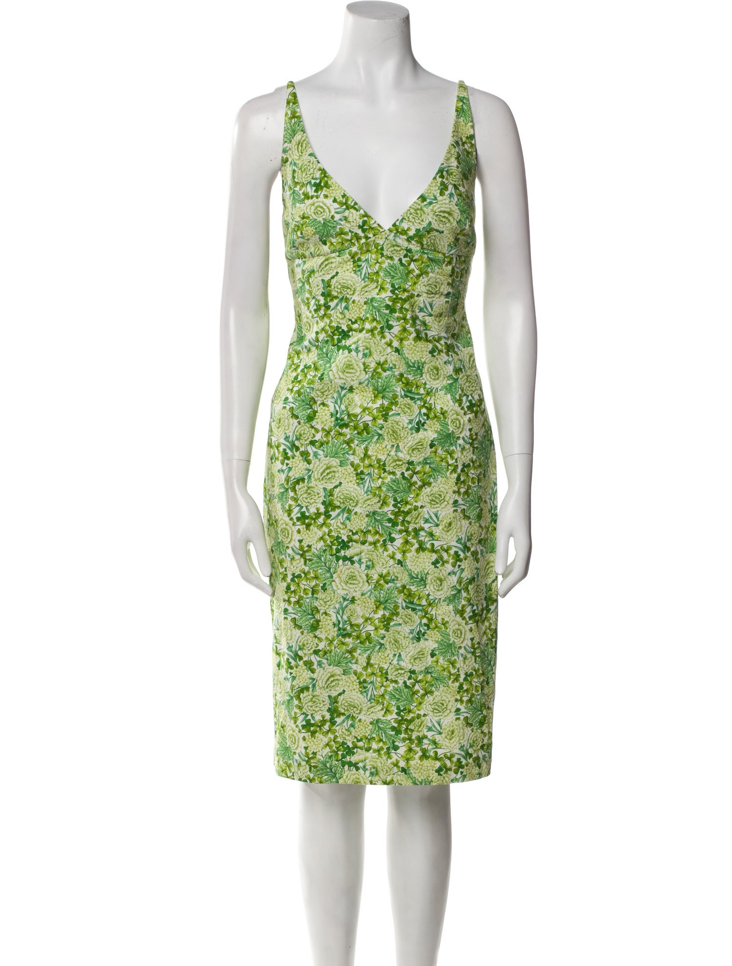 Milly Floral Print Knee-Length Dress