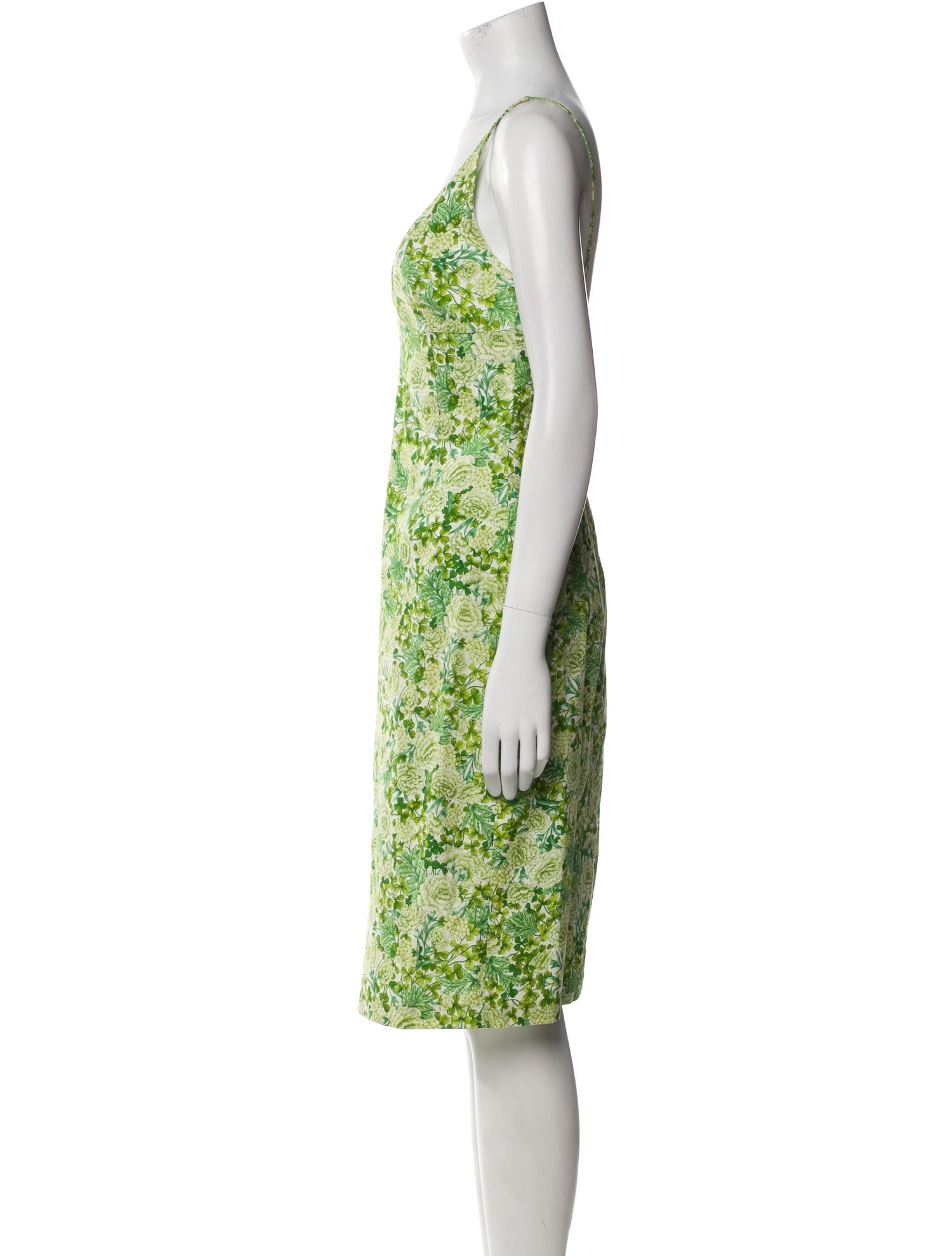 Milly Floral Print Knee-Length Dress