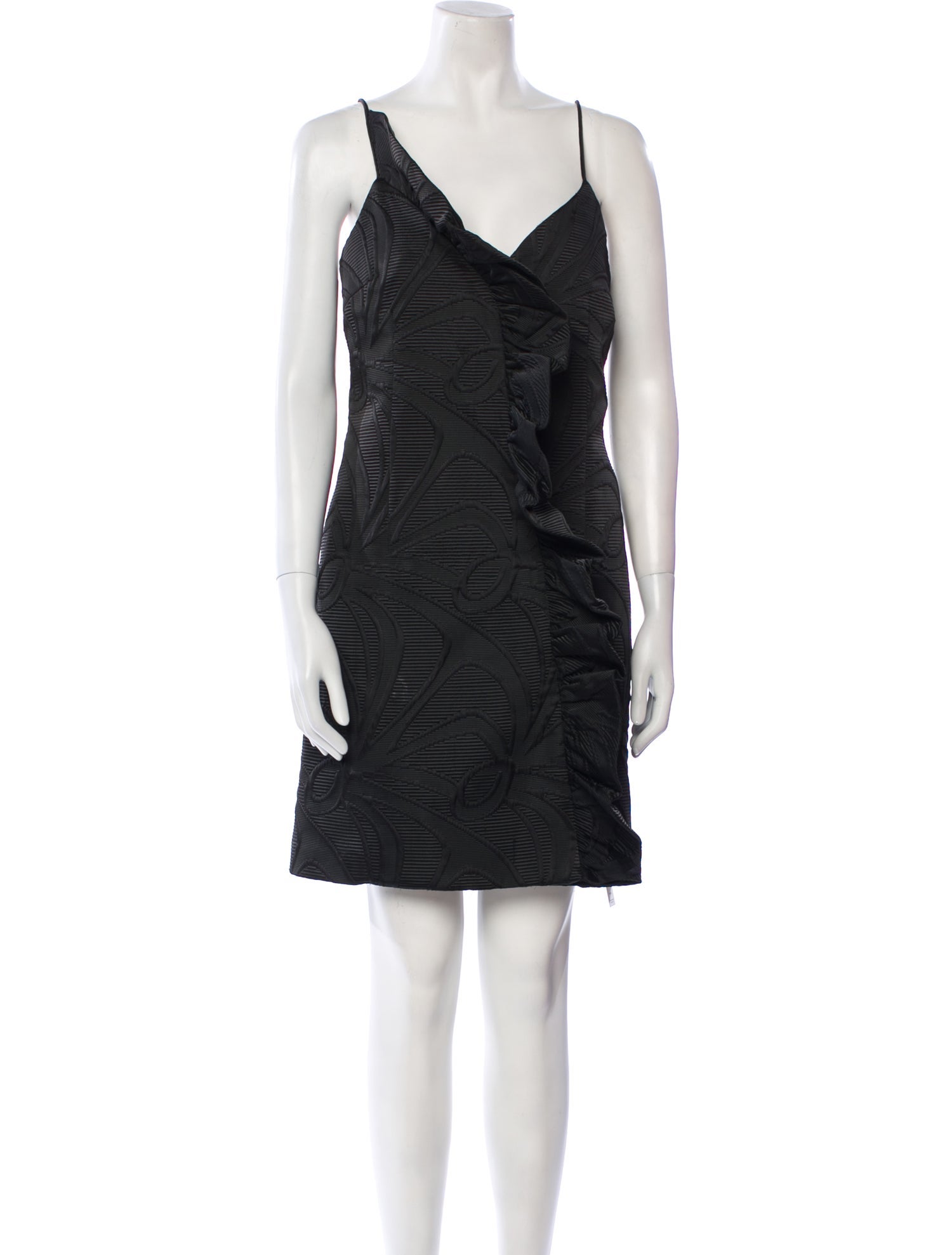 Milly V-Neck Mini Dress