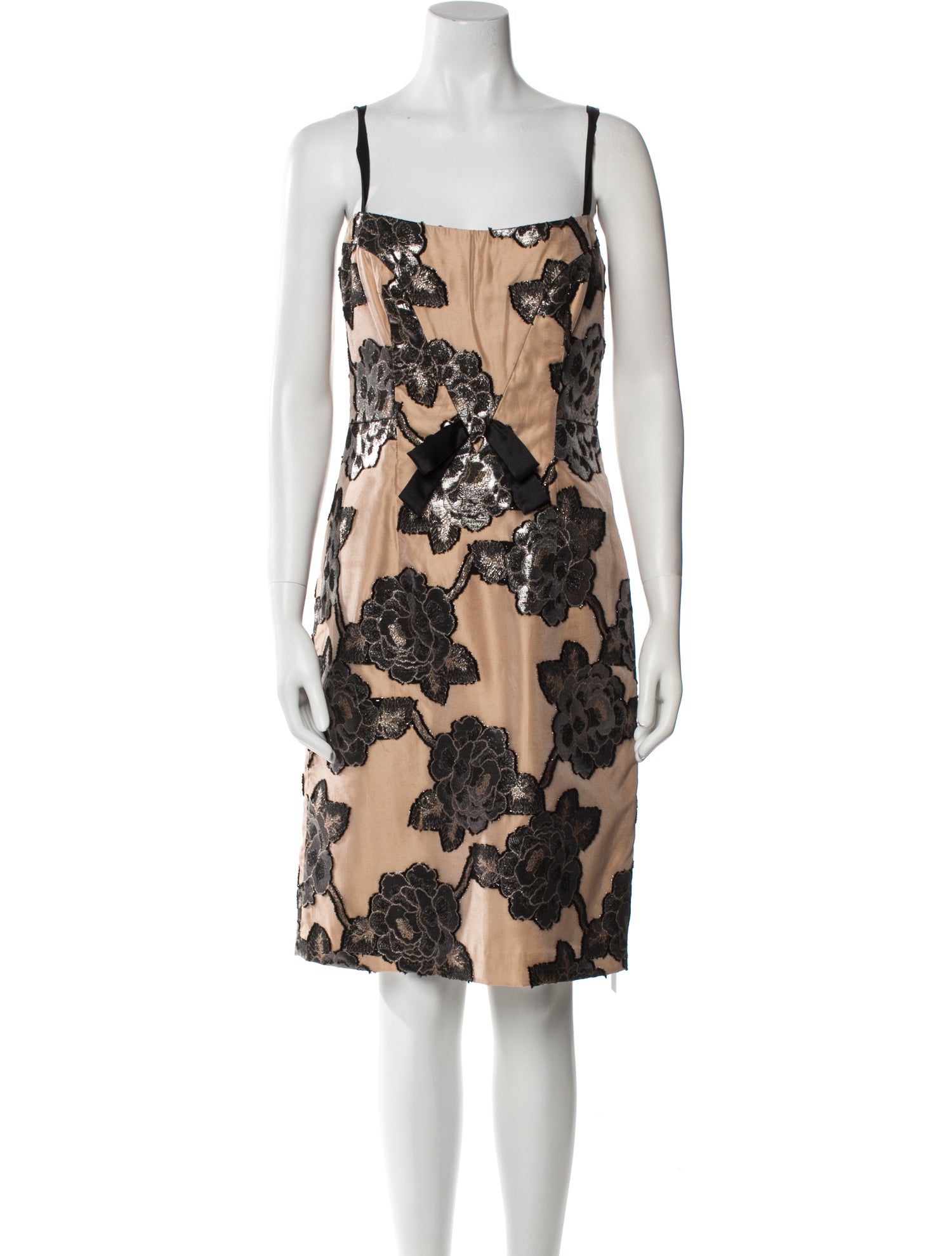 Milly Floral Print Knee-Length Dress