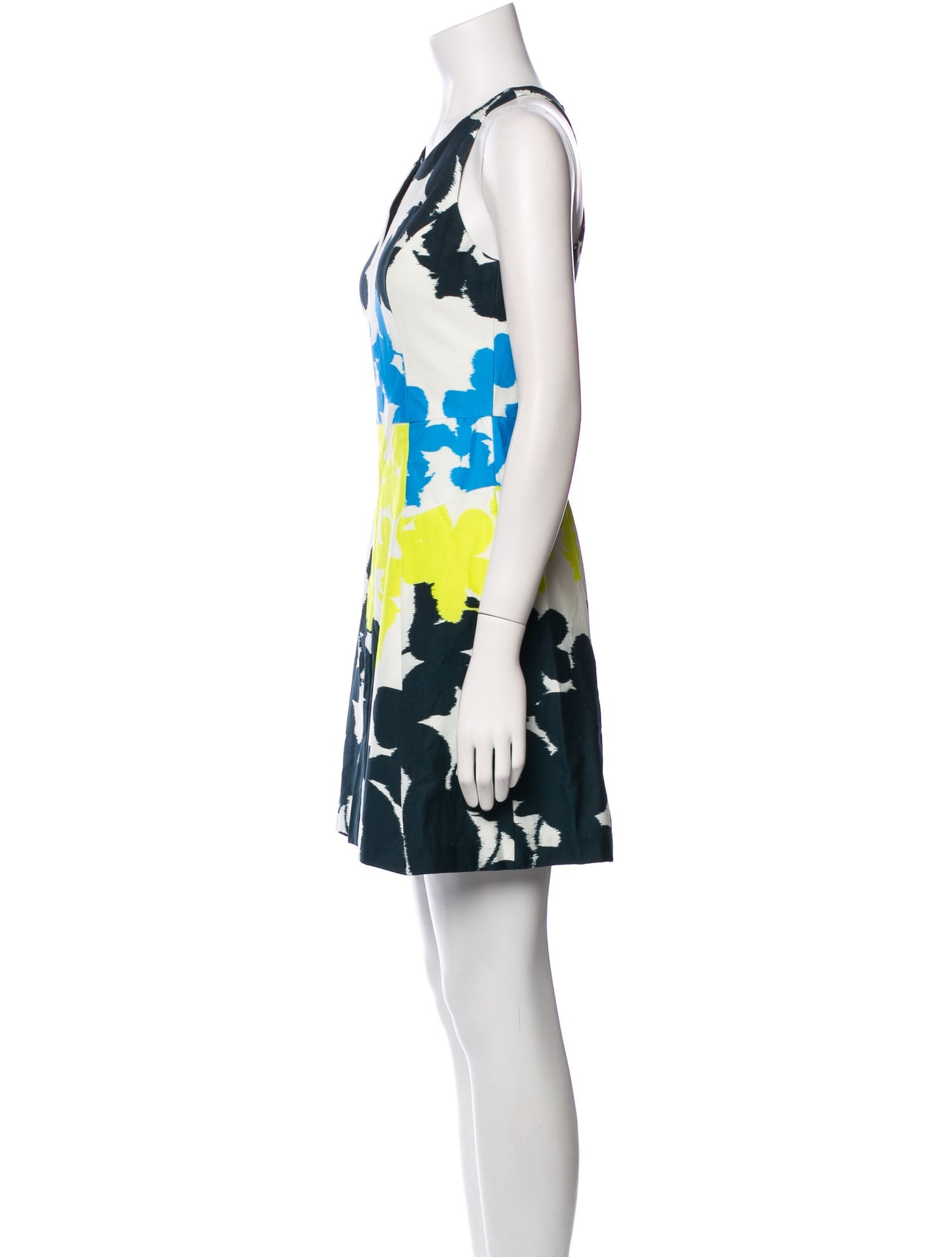 Milly Floral Print Mini Dress