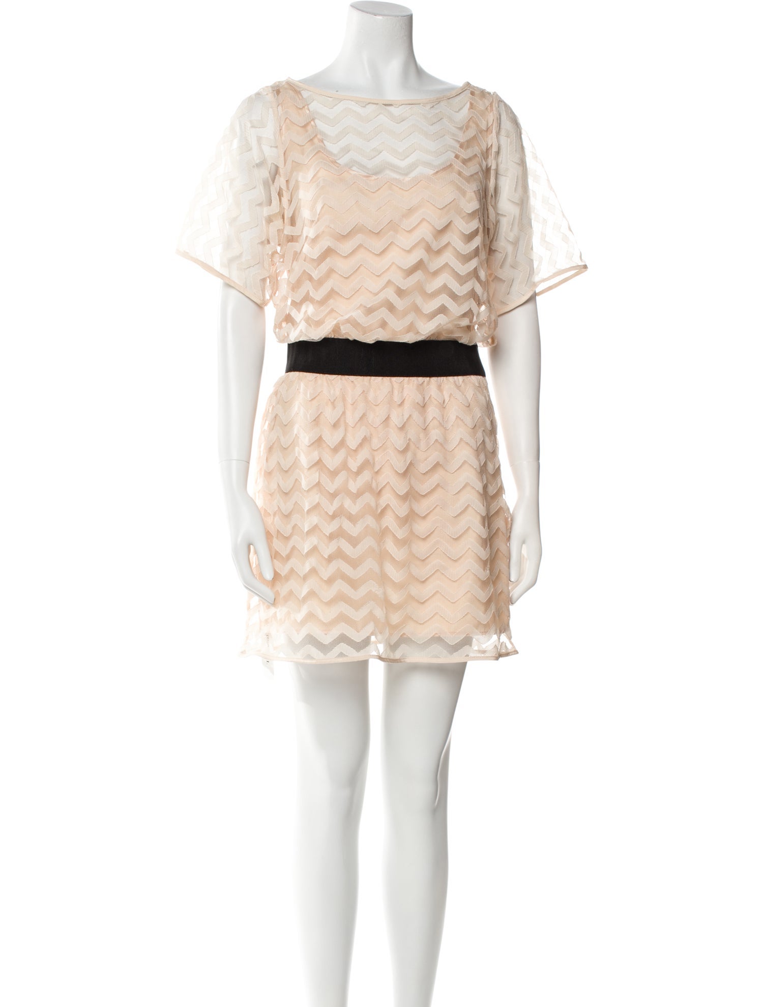 Milly Colorblock Pattern Mini Dress