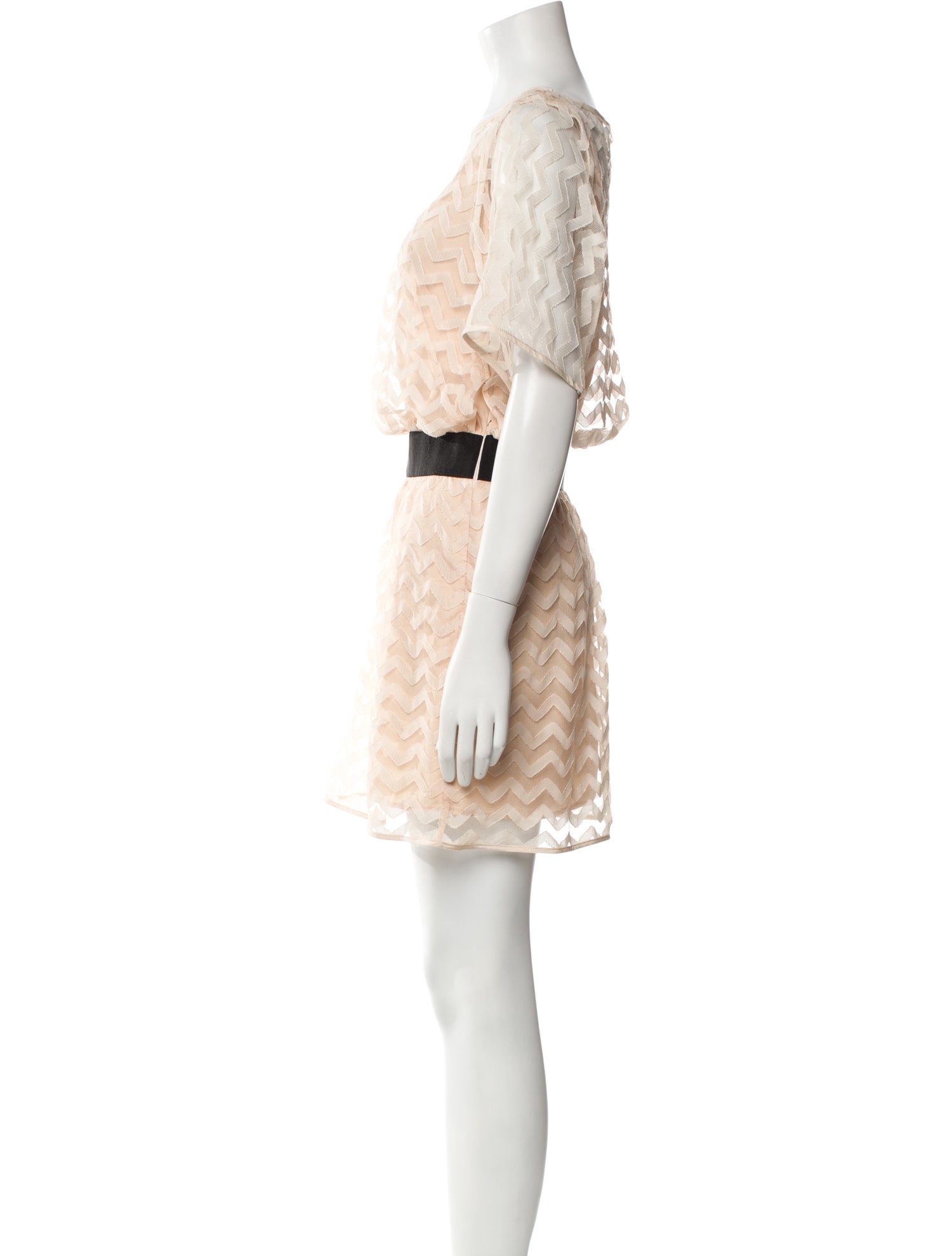 Milly Colorblock Pattern Mini Dress