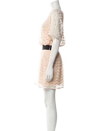 Milly Colorblock Pattern Mini Dress