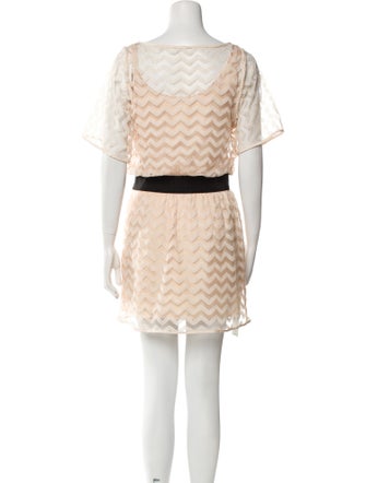 Milly Colorblock Pattern Mini Dress