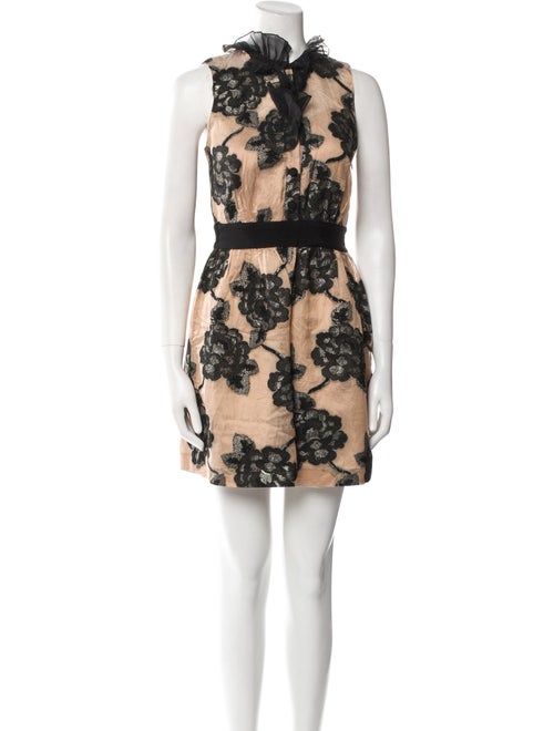 Milly Floral Print Mini Dress