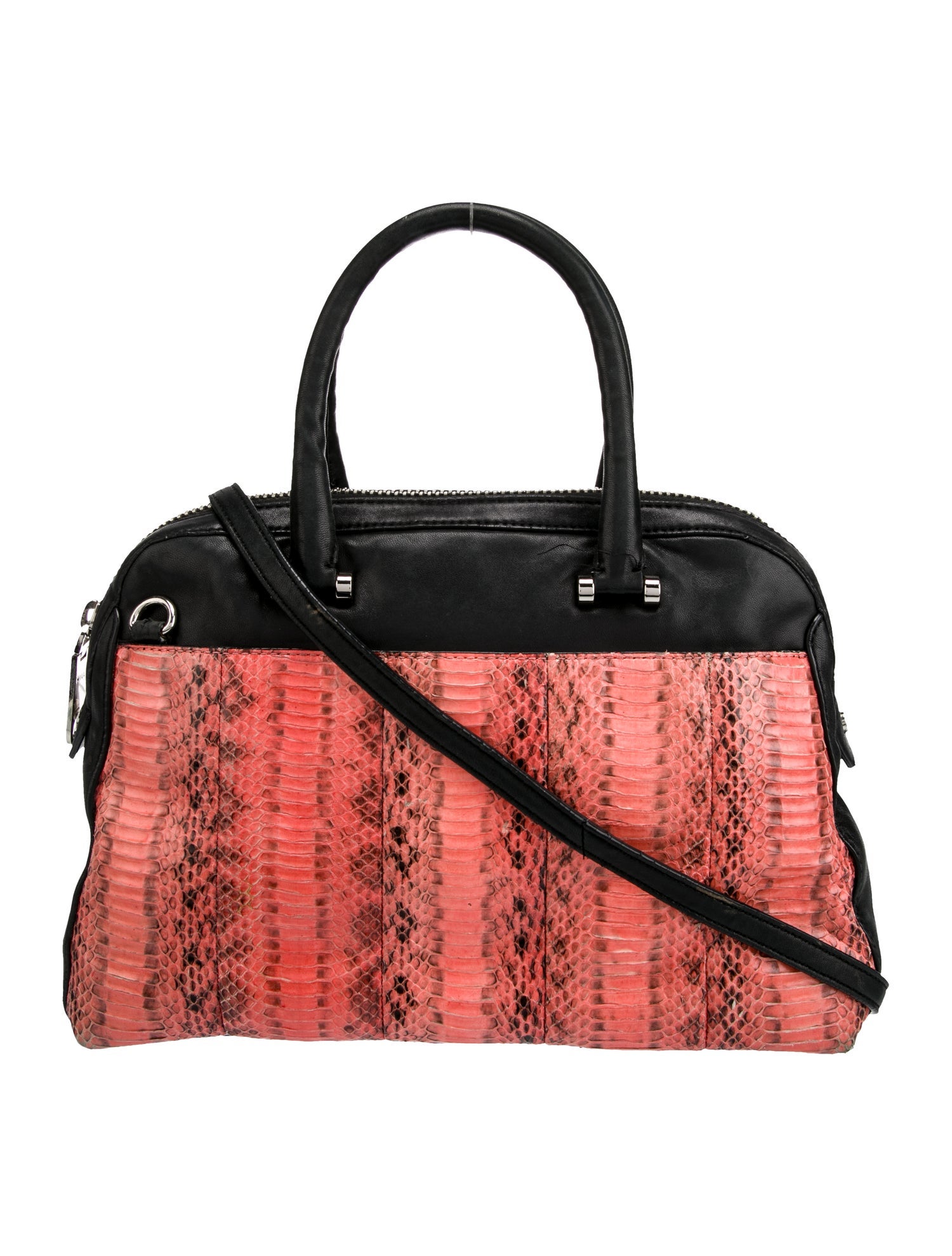 Milly Leather Top Handle Bag