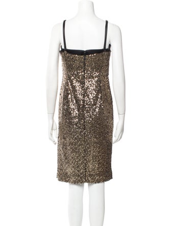 Milly Square Neckline Knee-Length Dress