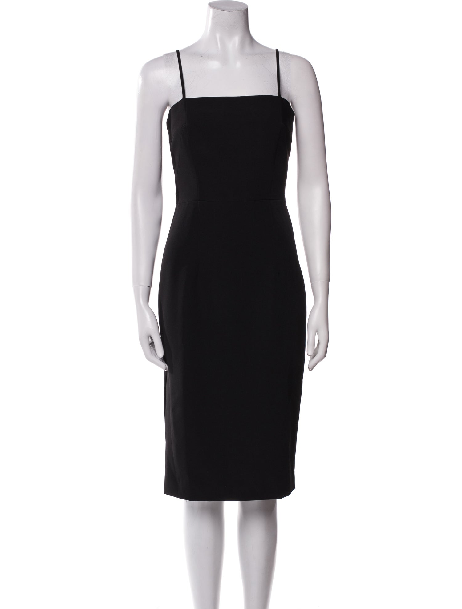 Milly Square Neckline Knee-Length Dress