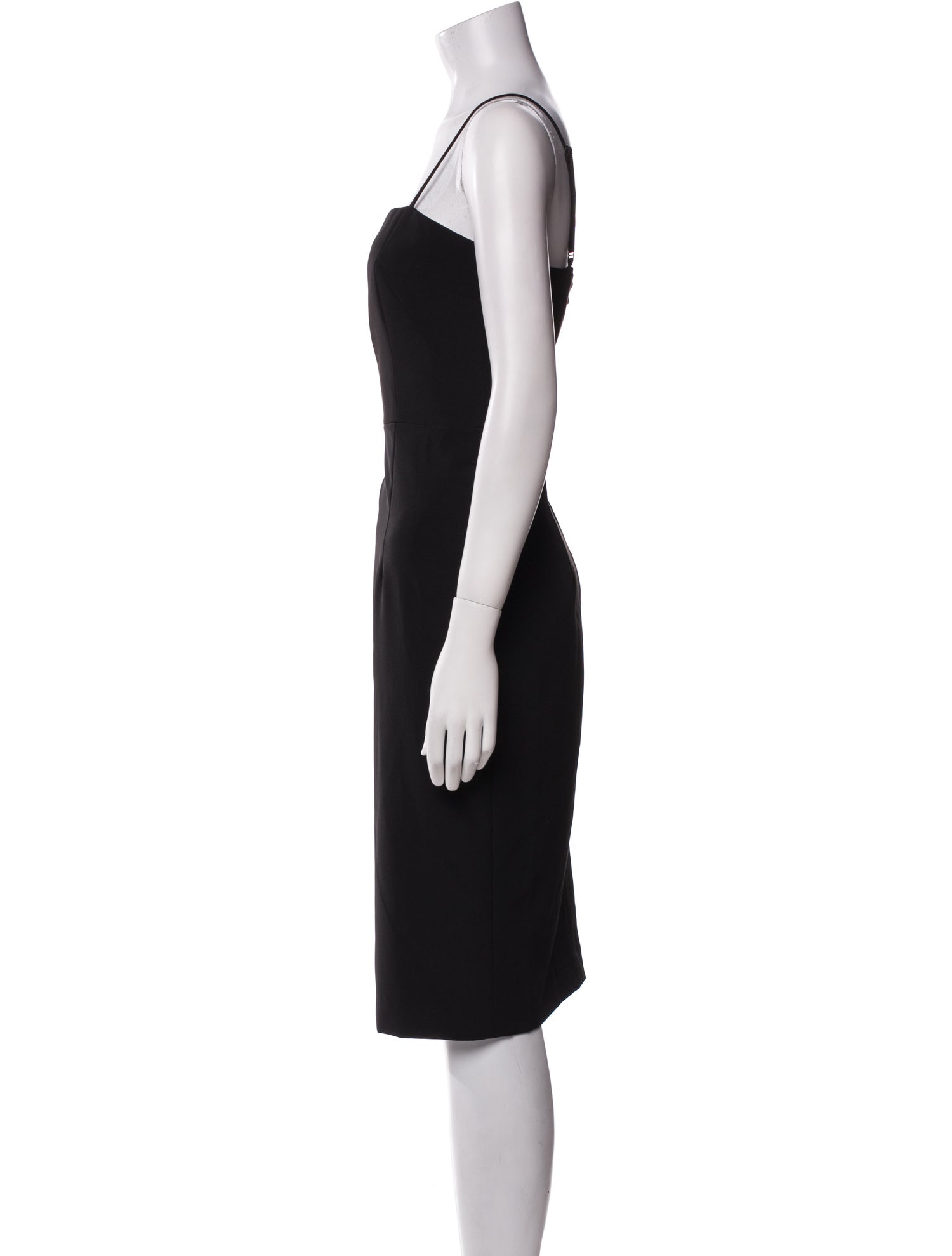 Milly Square Neckline Knee-Length Dress