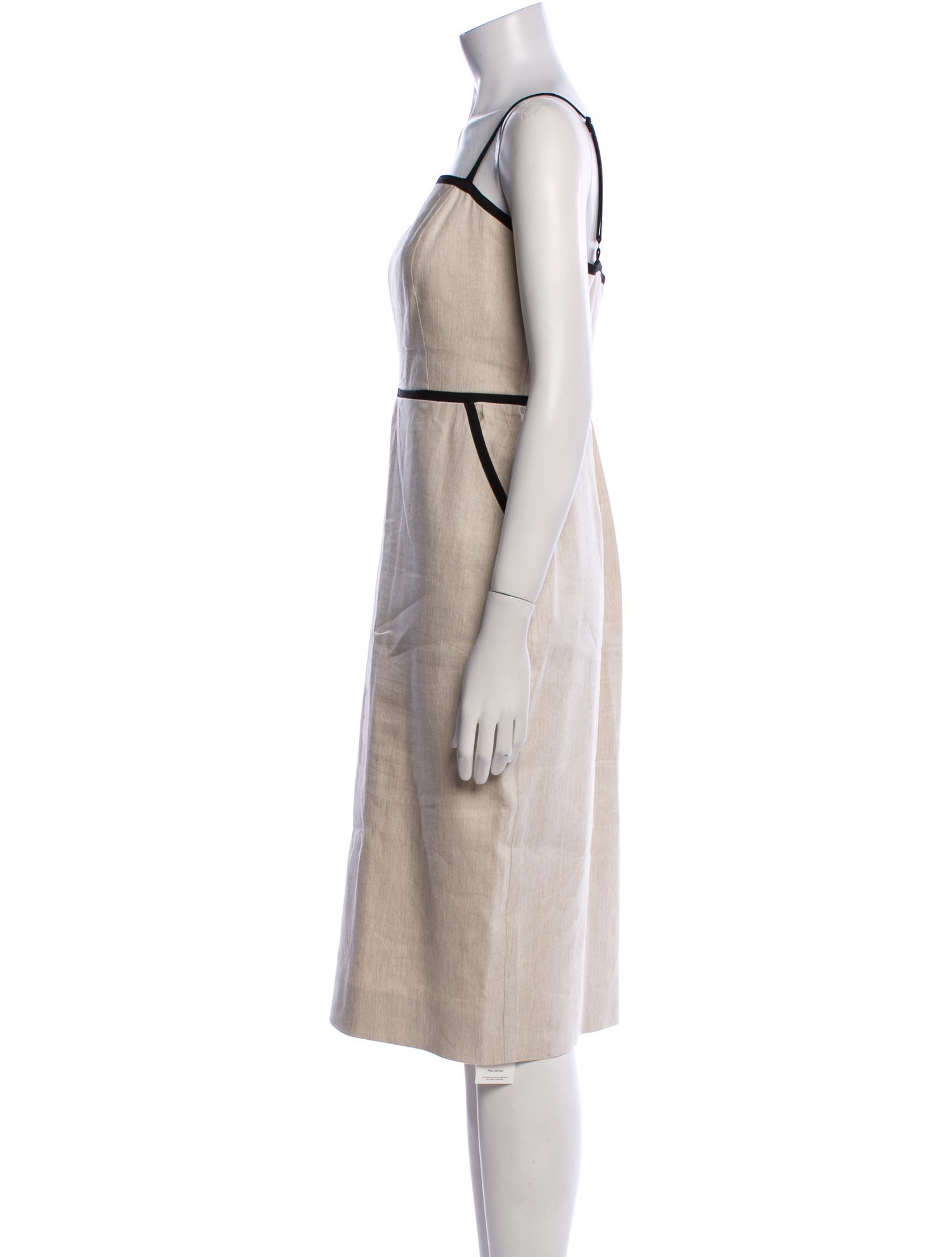 Milly Square Neckline Knee-Length Dress