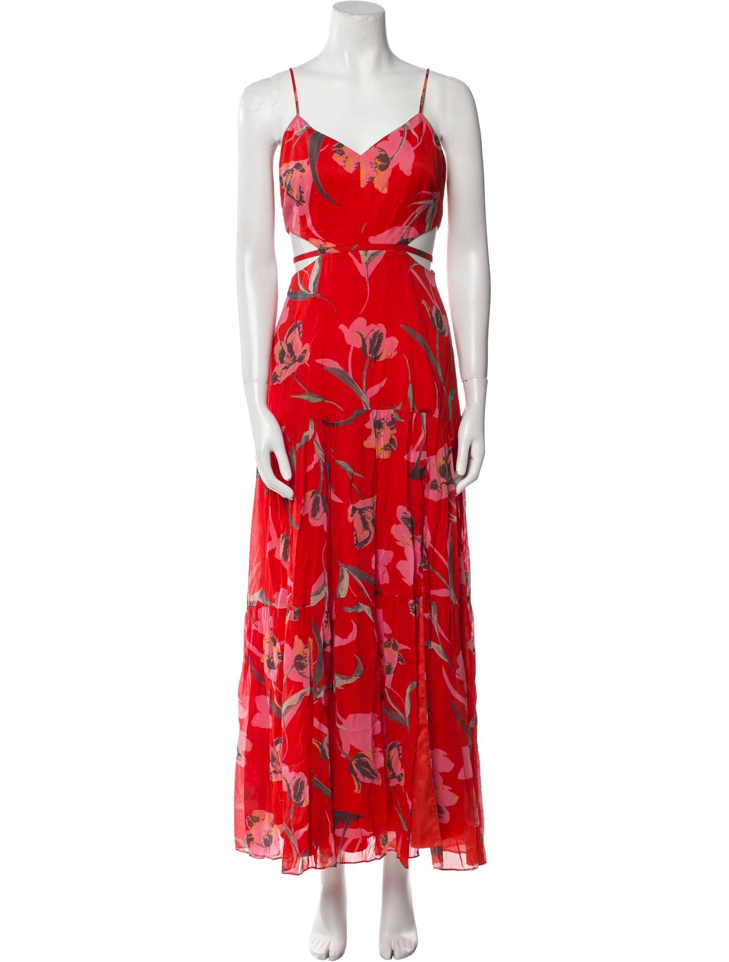 Milly Floral Print Long Dress