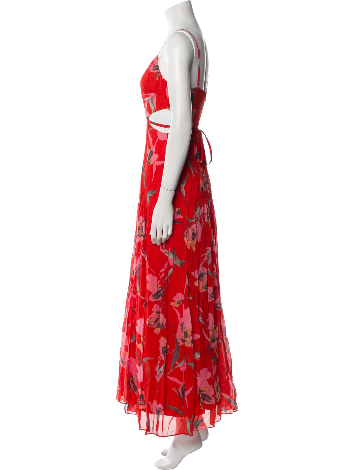 Milly Floral Print Long Dress