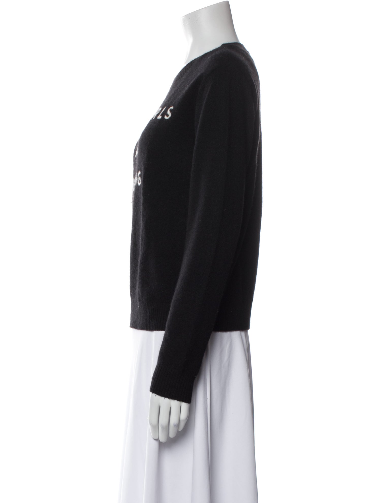 Milly Cashmere Graphic Print Sweater