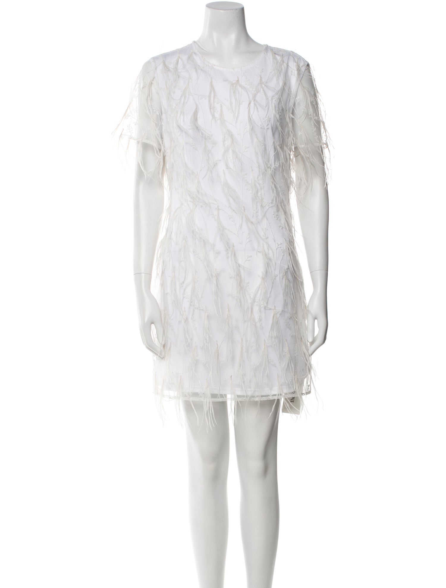 Milly Scoop Neck Mini Dress