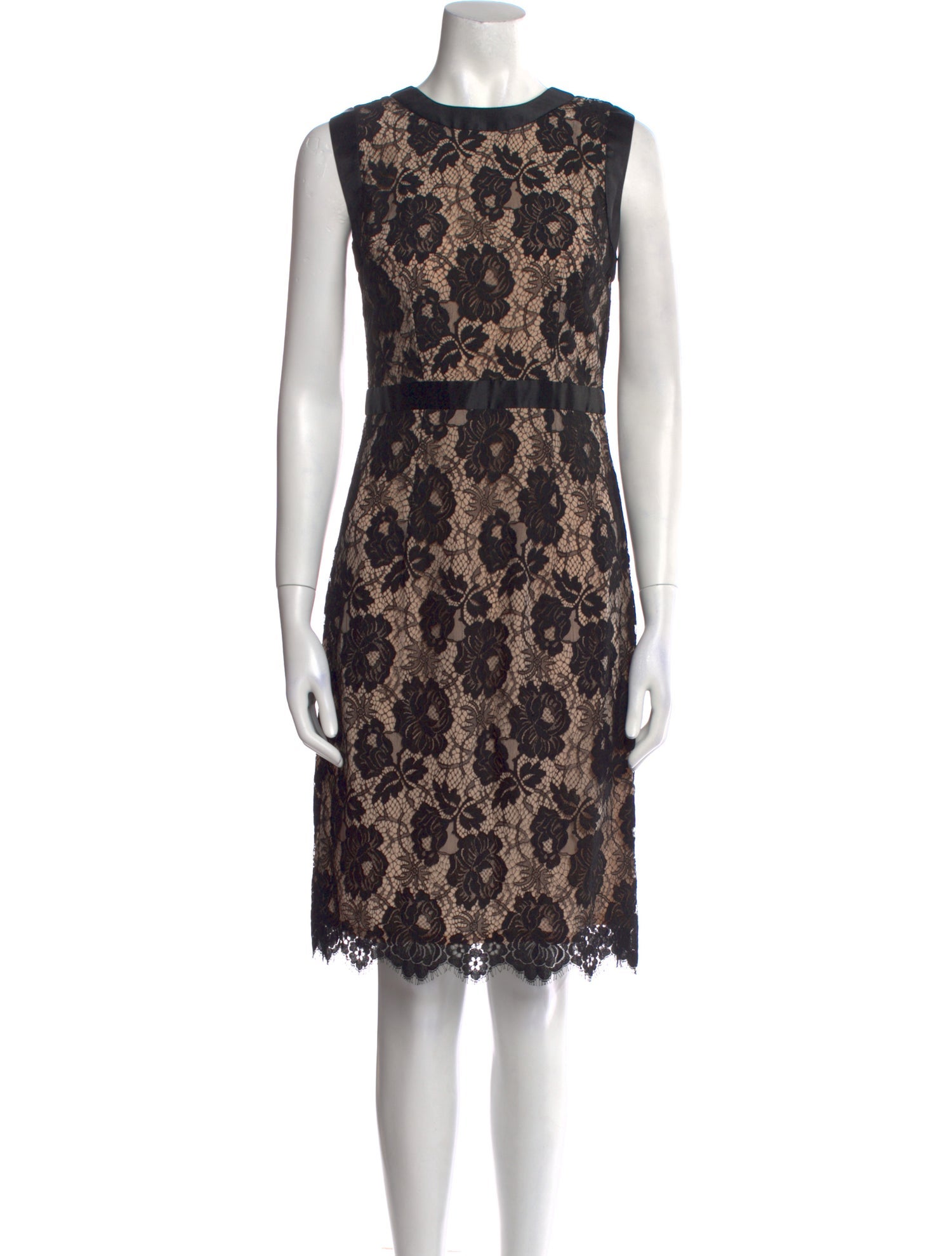 Milly Lace Pattern Knee-Length Dress