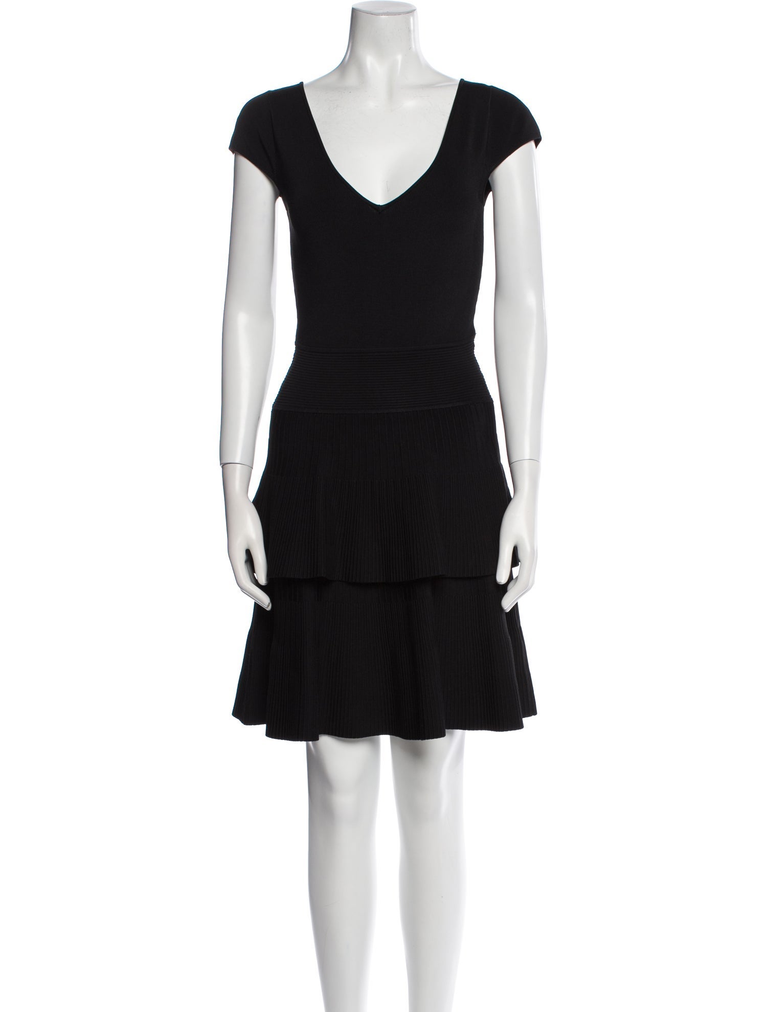 Milly V-Neck Mini Dress