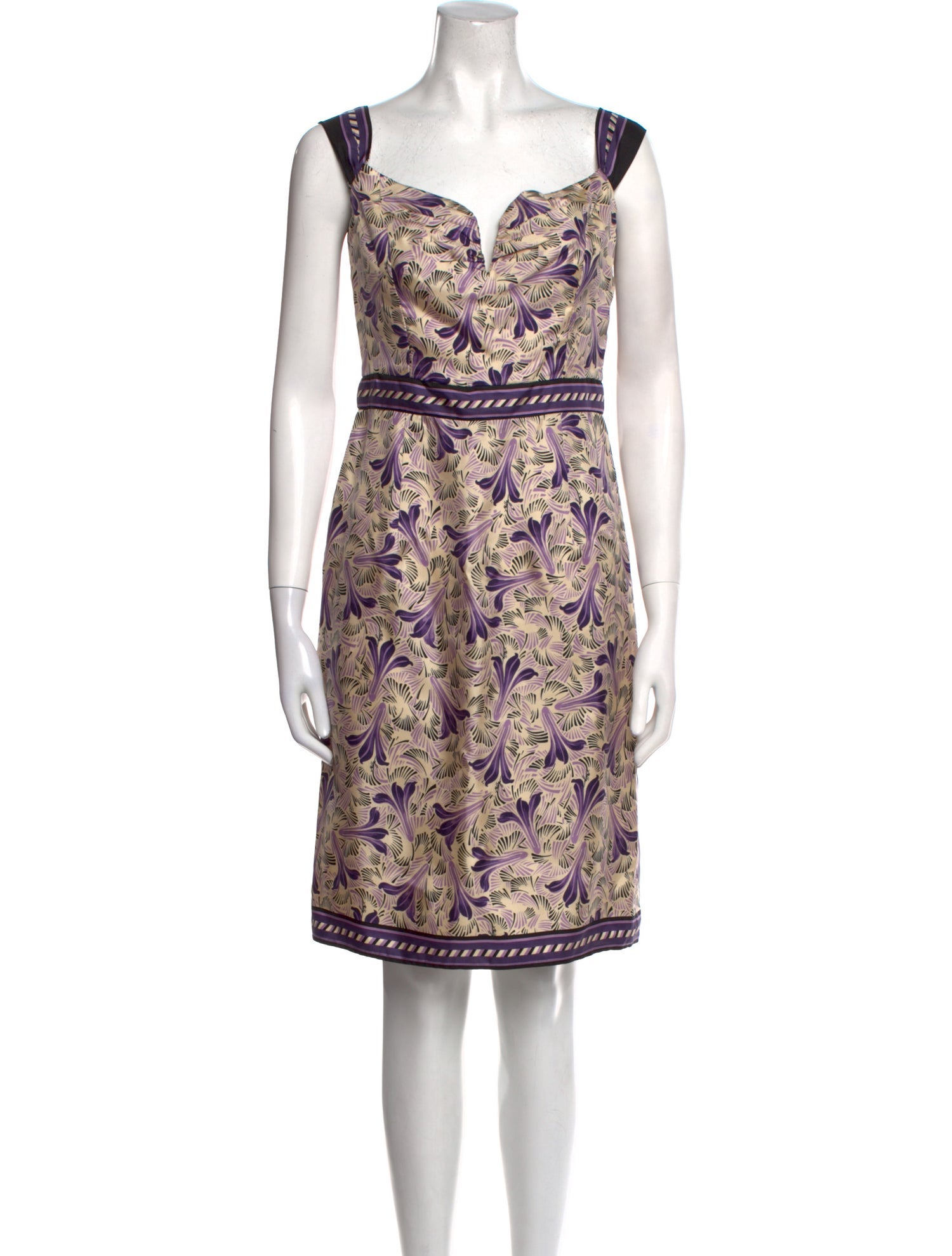 Milly Silk Knee-Length Dress