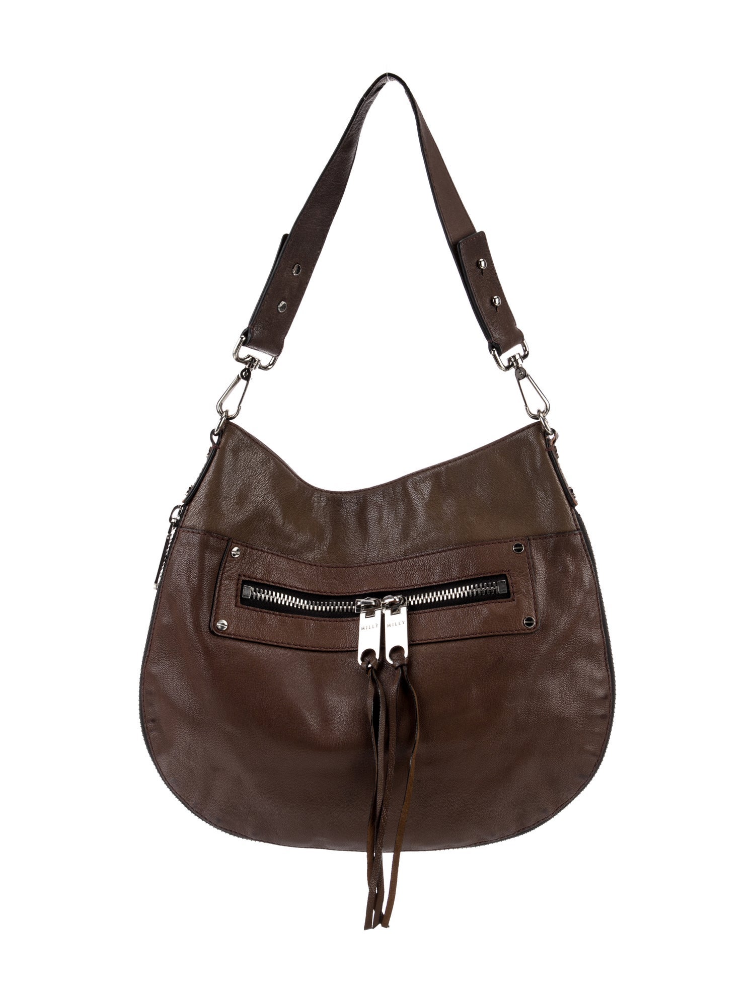 Milly Leather Shoulder Bag