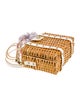 Milly Wicker Top Handle Bag