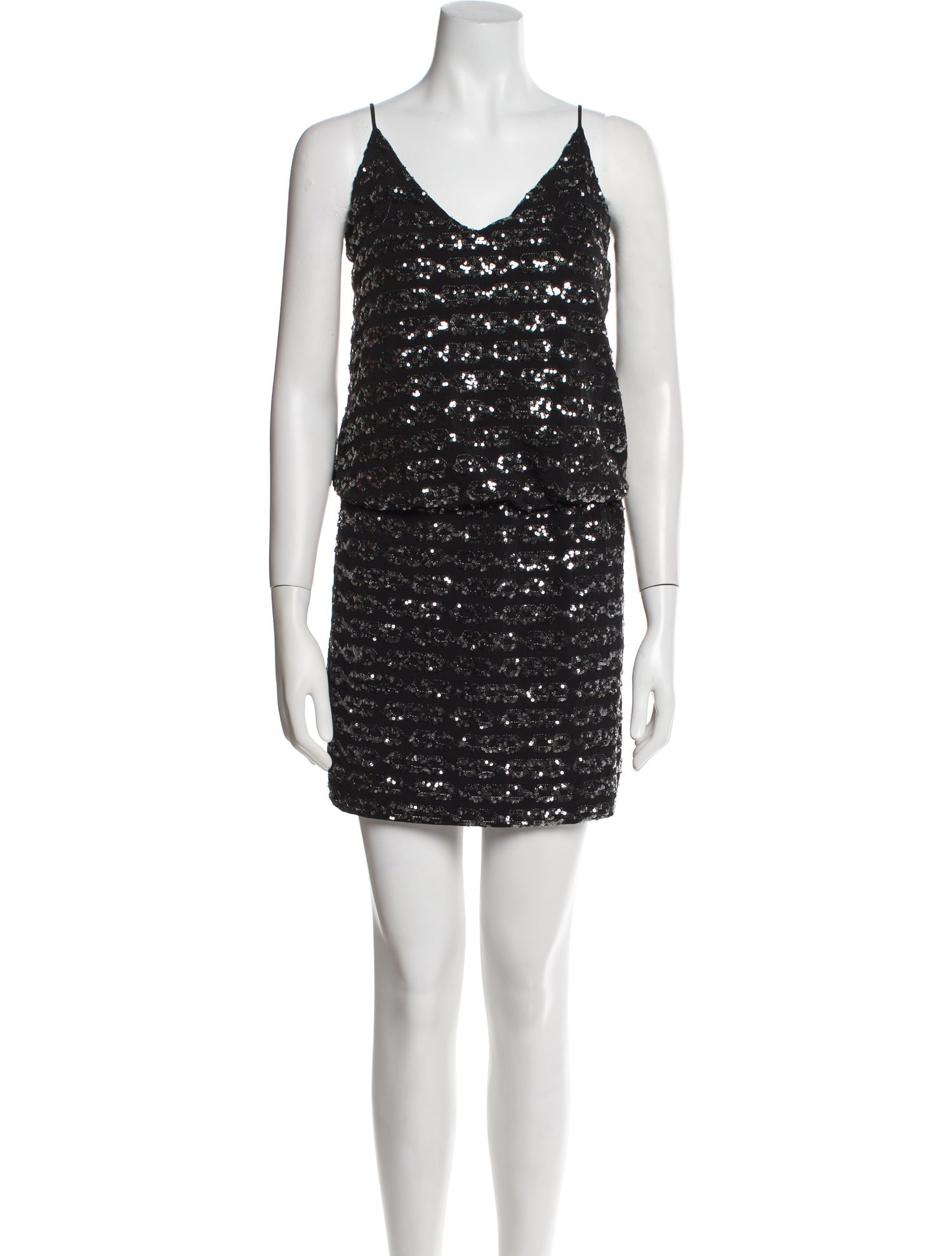 Milly V-Neck Mini Dress