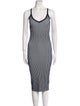 Milly Striped Midi Length Dress