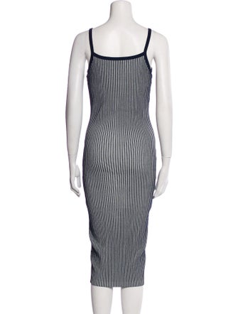 Milly Striped Midi Length Dress