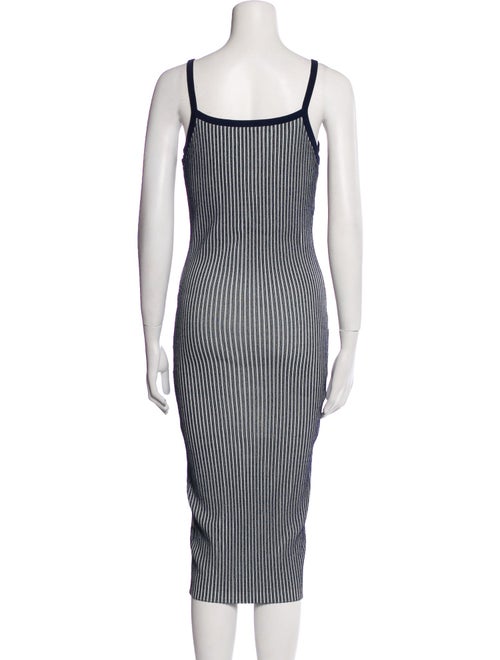 Milly Striped Midi Length Dress