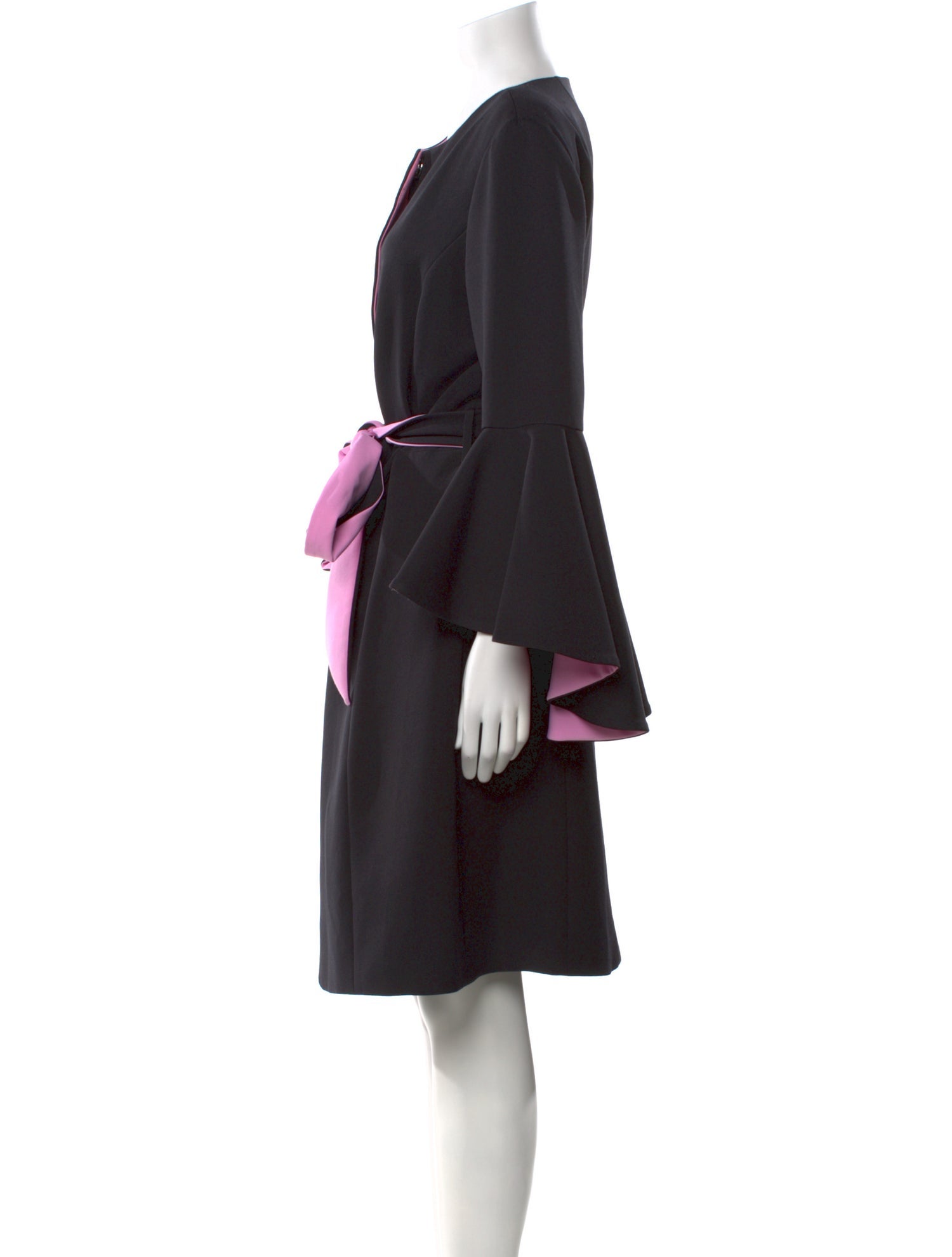 Milly Crew Neck Knee-Length Dress