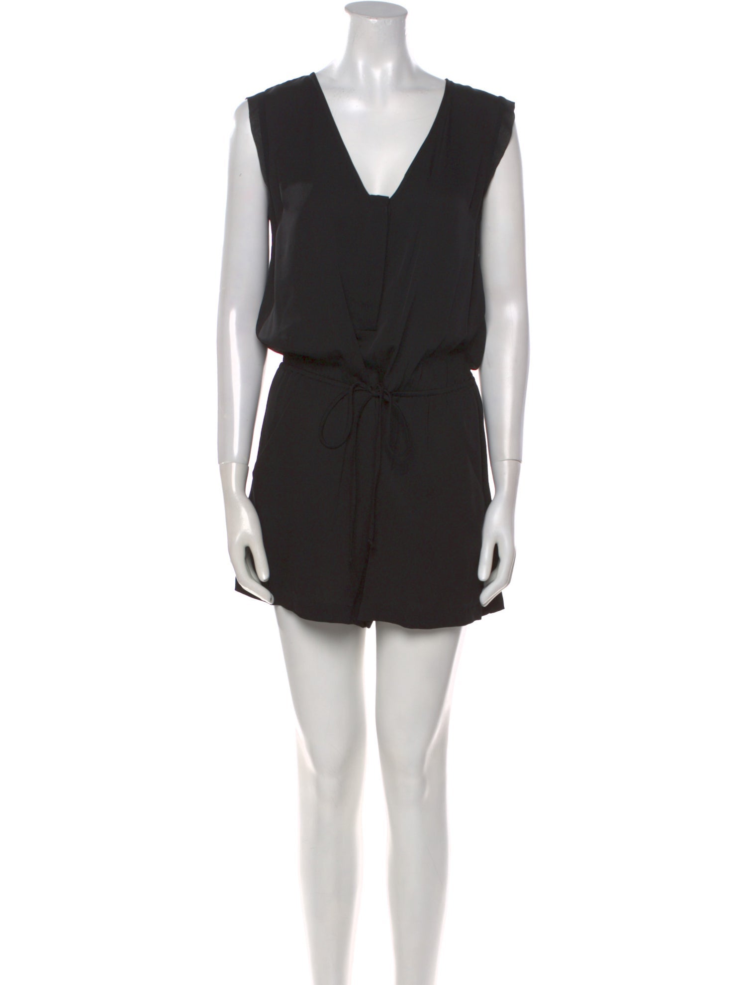 Milly Silk V-Neck Romper