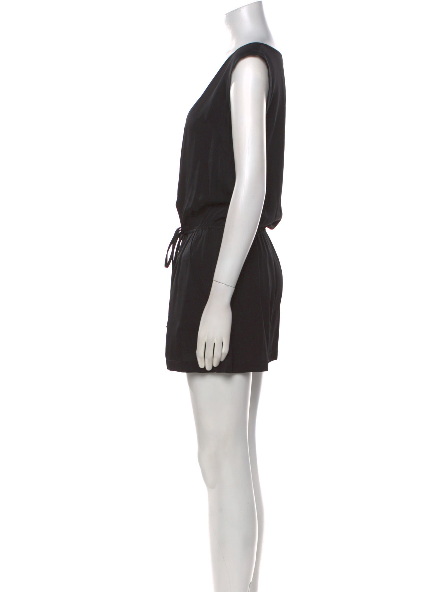 Milly Silk V-Neck Romper