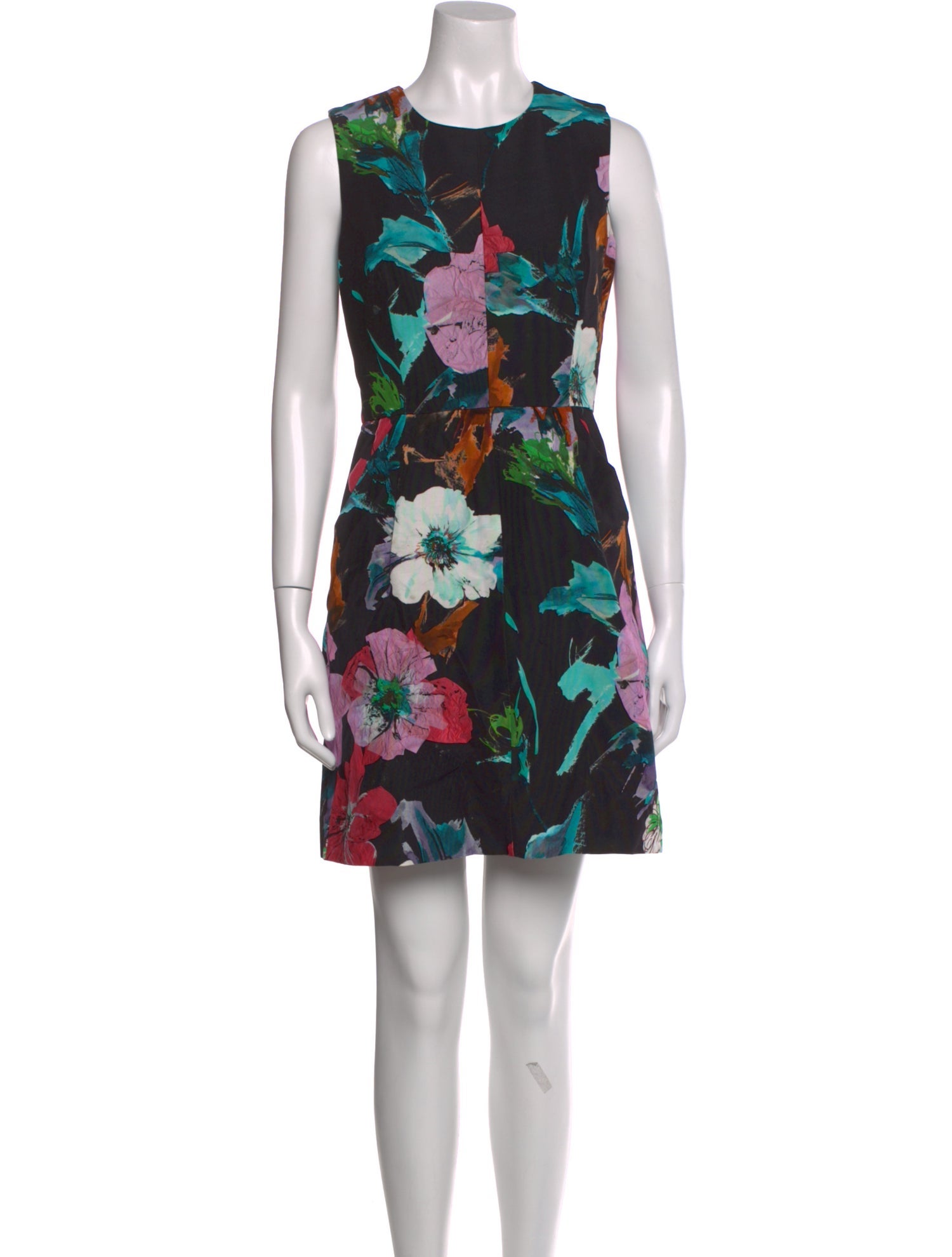 Milly Floral Print Mini Dress