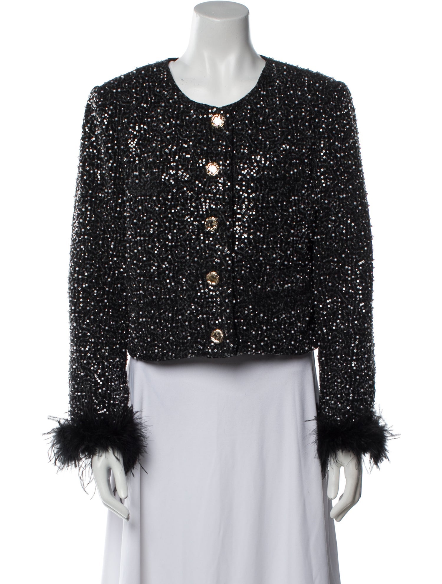 Milly Tweed Pattern Evening Jacket