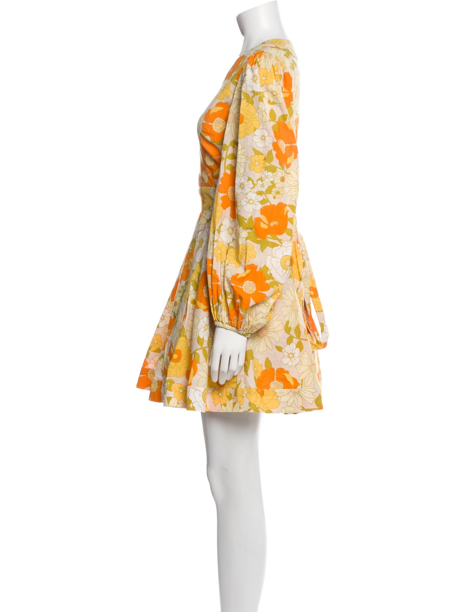 Milly Floral Print Mini Dress