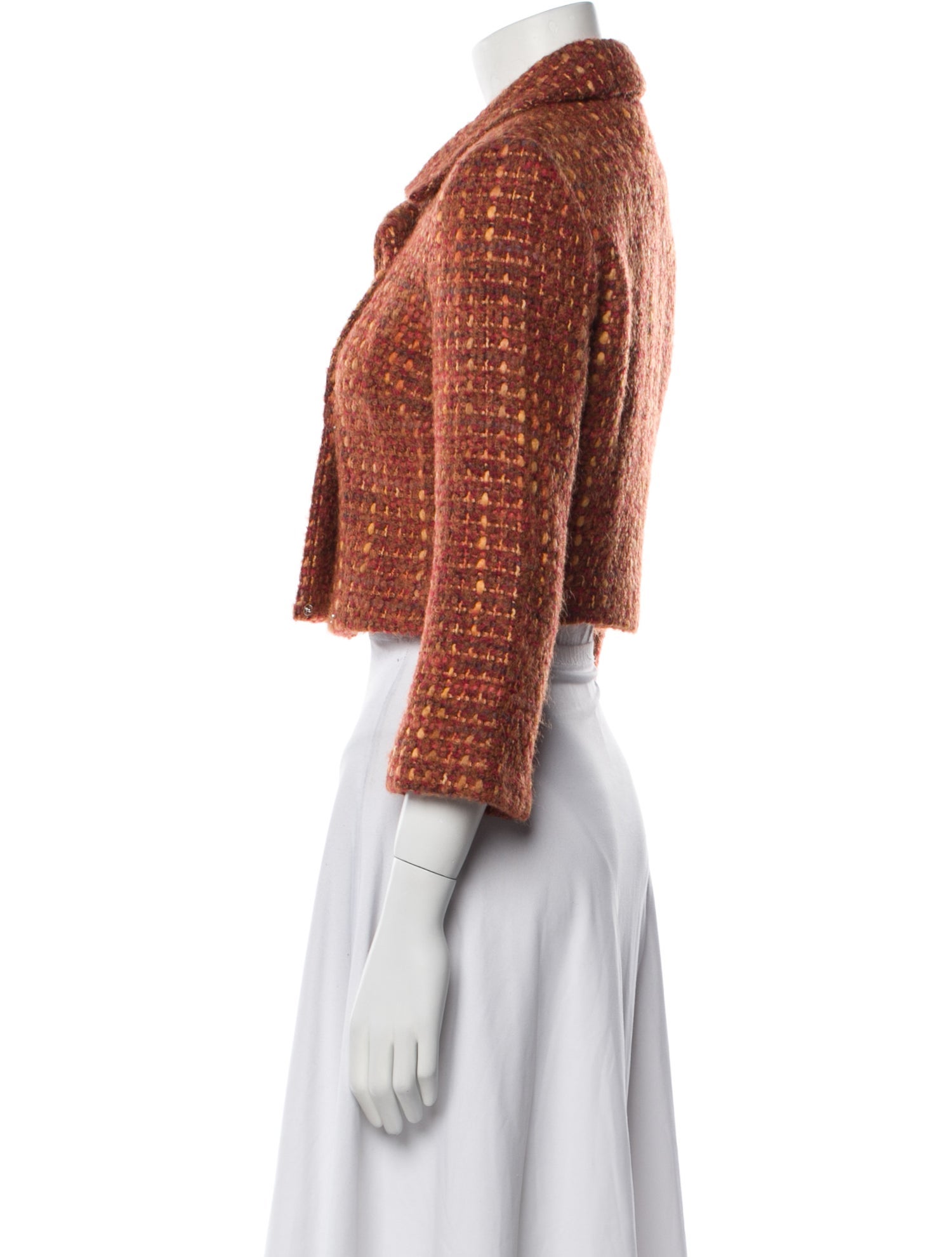 Milly Wool Tweed Pattern Bolero
