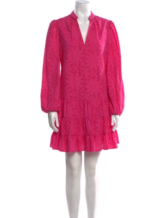 Milly V-Neck Mini Dress