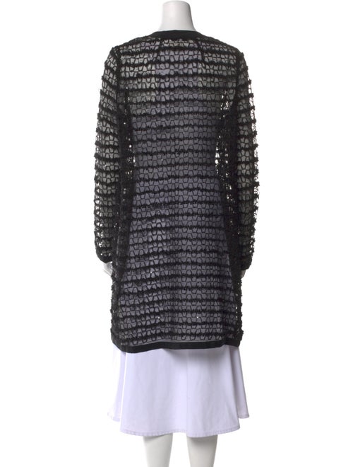 Milly Printed Open Front Sweater