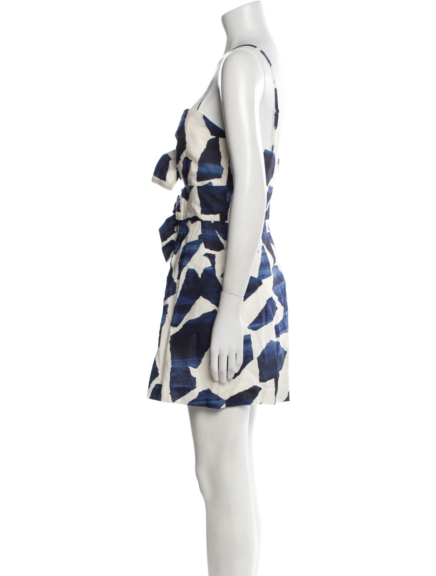 Milly Printed Square Neckline Romper w/ Tags