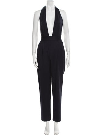 Milly Wool Halterneck Jumpsuit