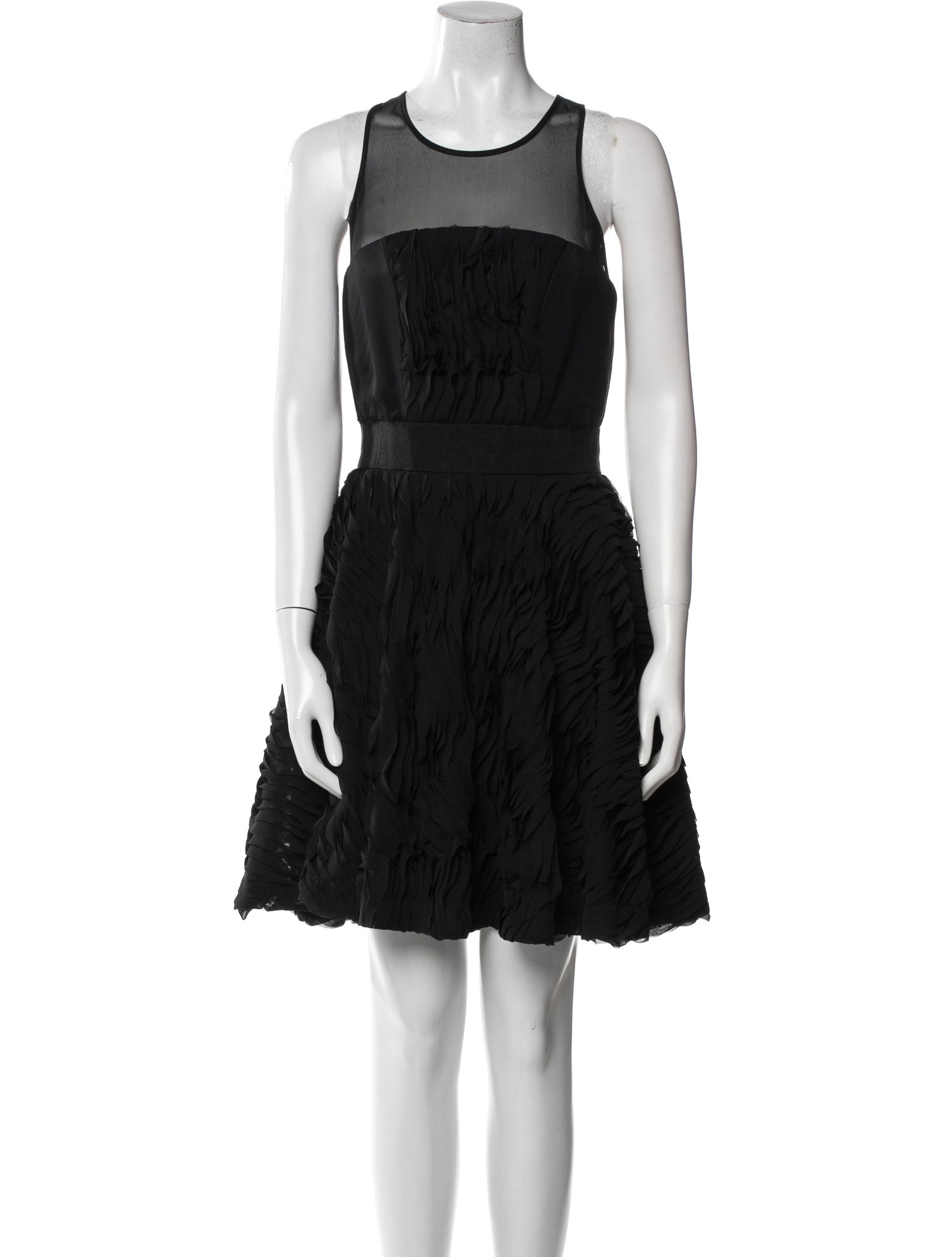 Milly Scoop Neck Mini Dress