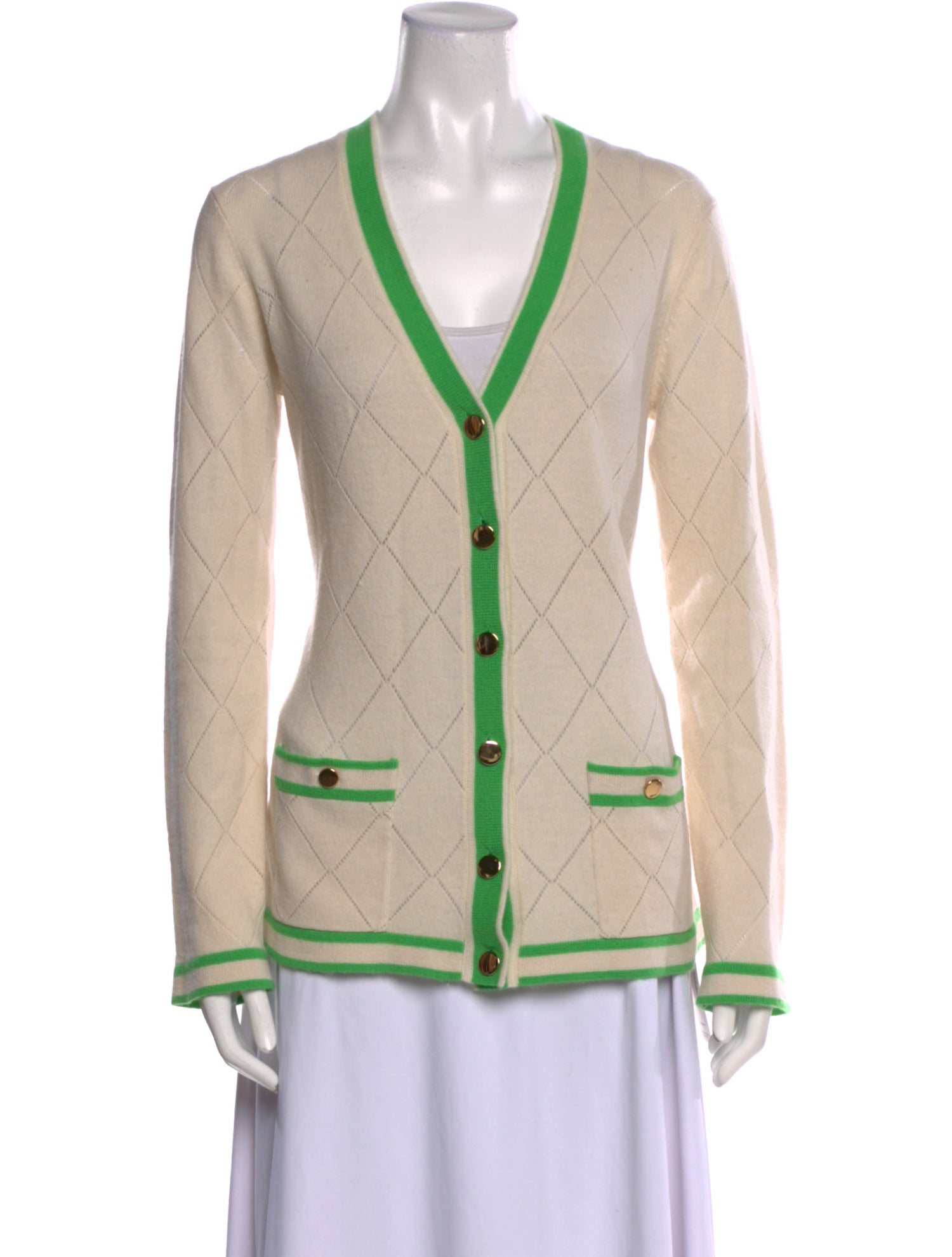 Milly Cashmere Printed Sweater