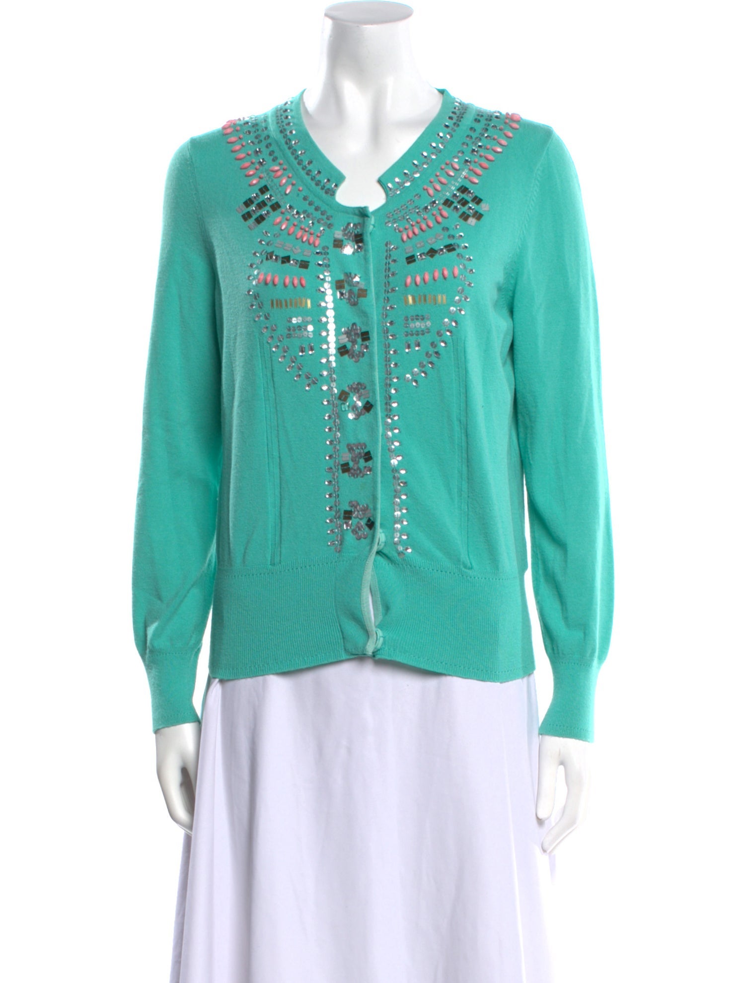 Milly Cashmere V-Neck Sweater