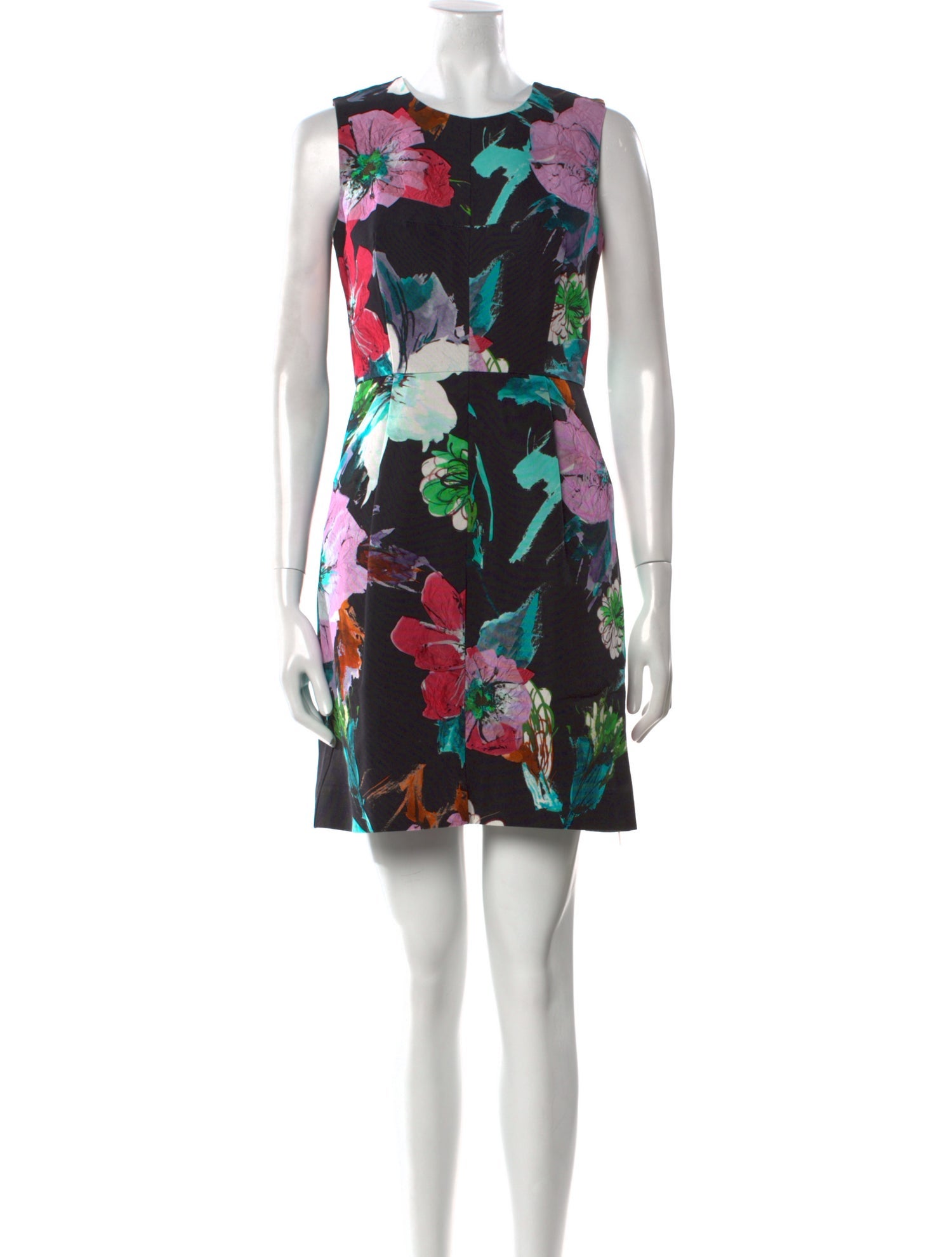 Milly Floral Print Mini Dress