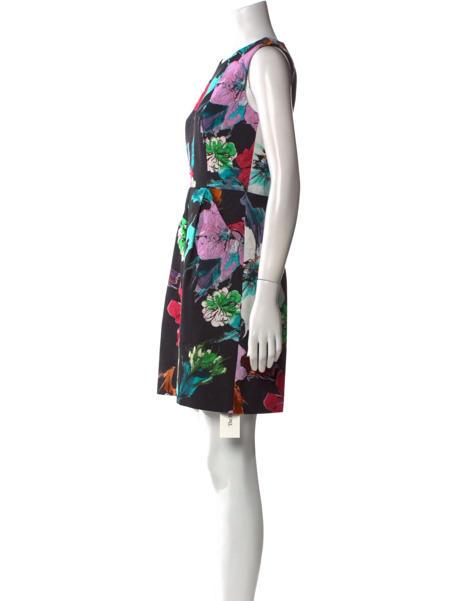 Milly Floral Print Mini Dress