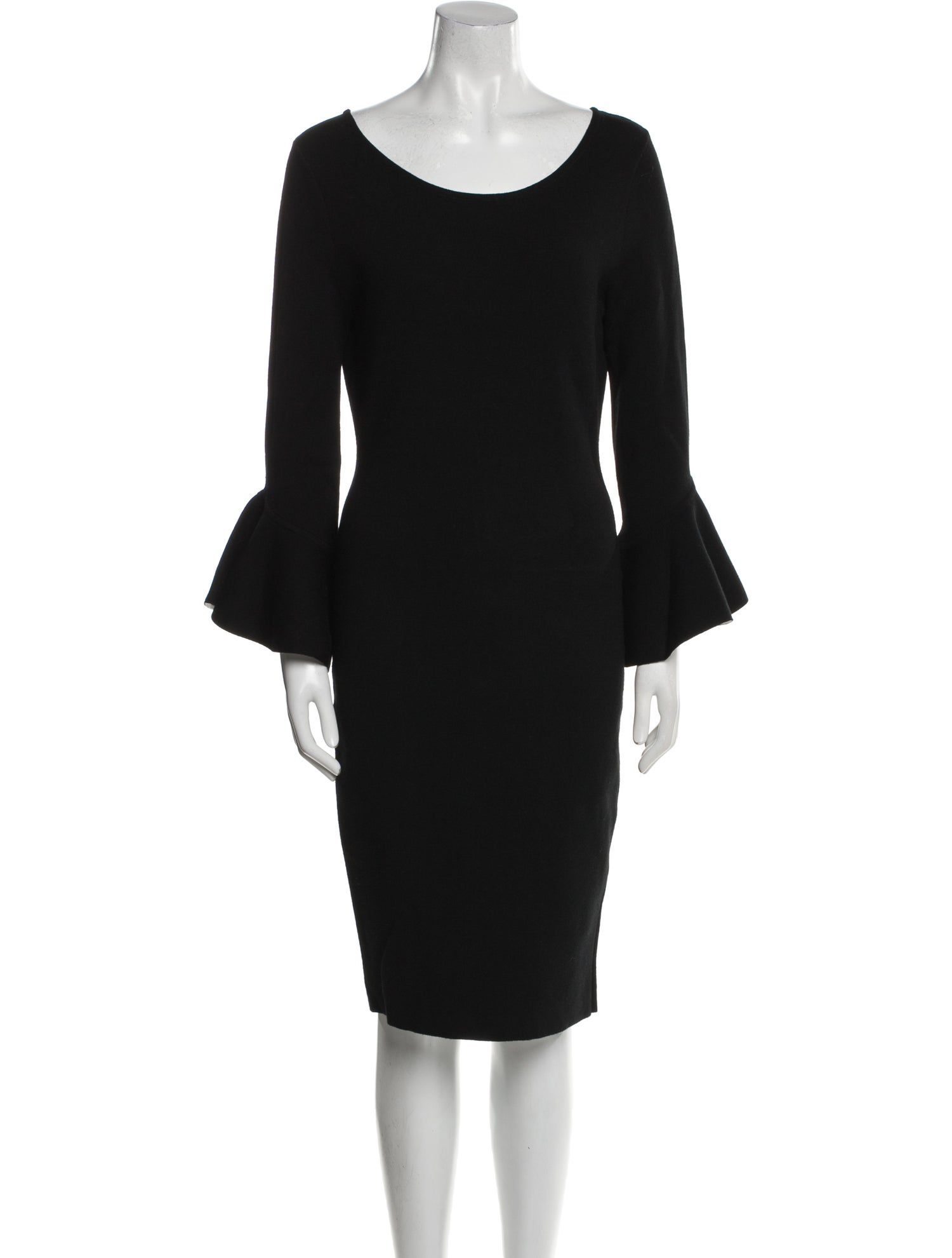 Milly Scoop Neck Knee-Length Dress