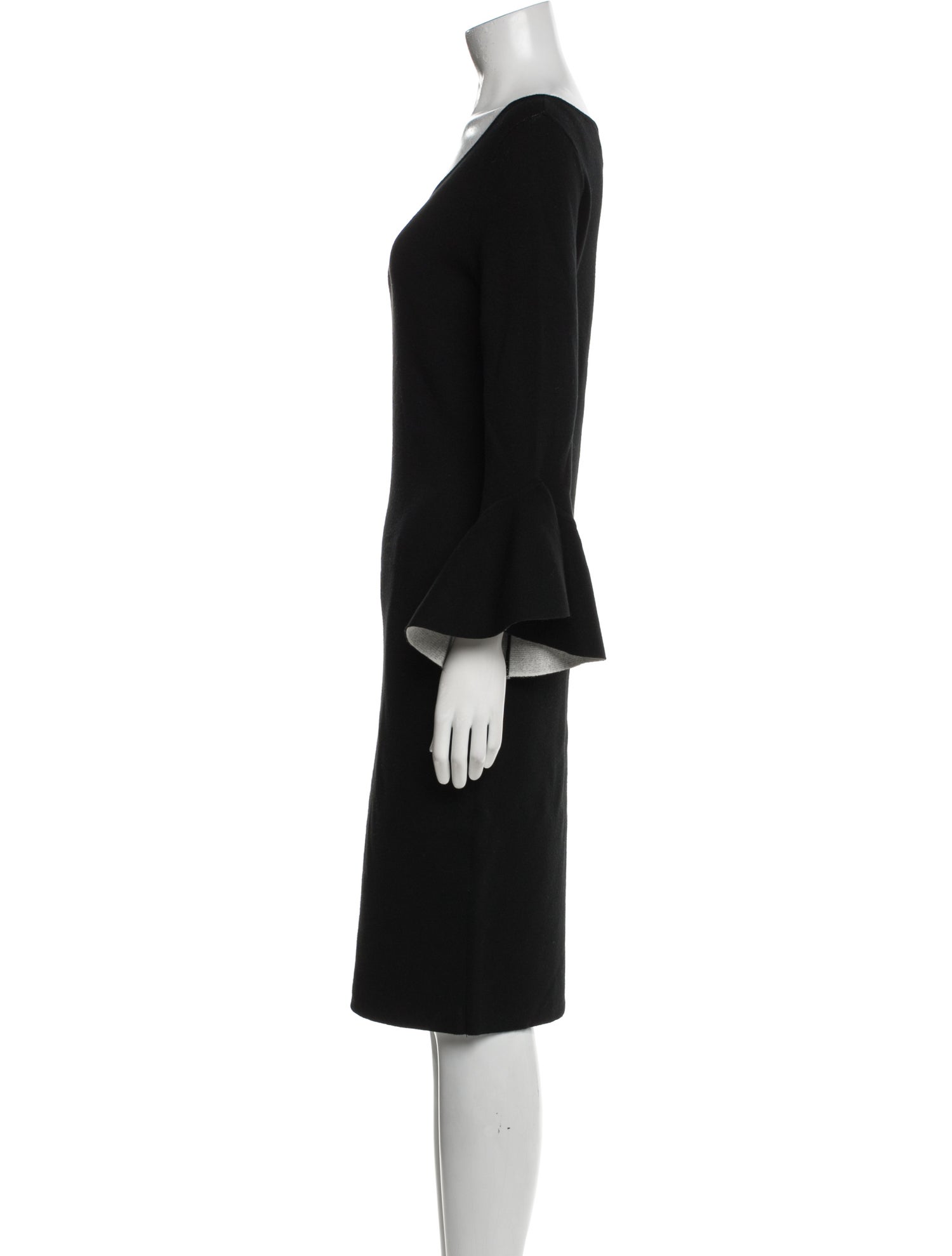 Milly Scoop Neck Knee-Length Dress