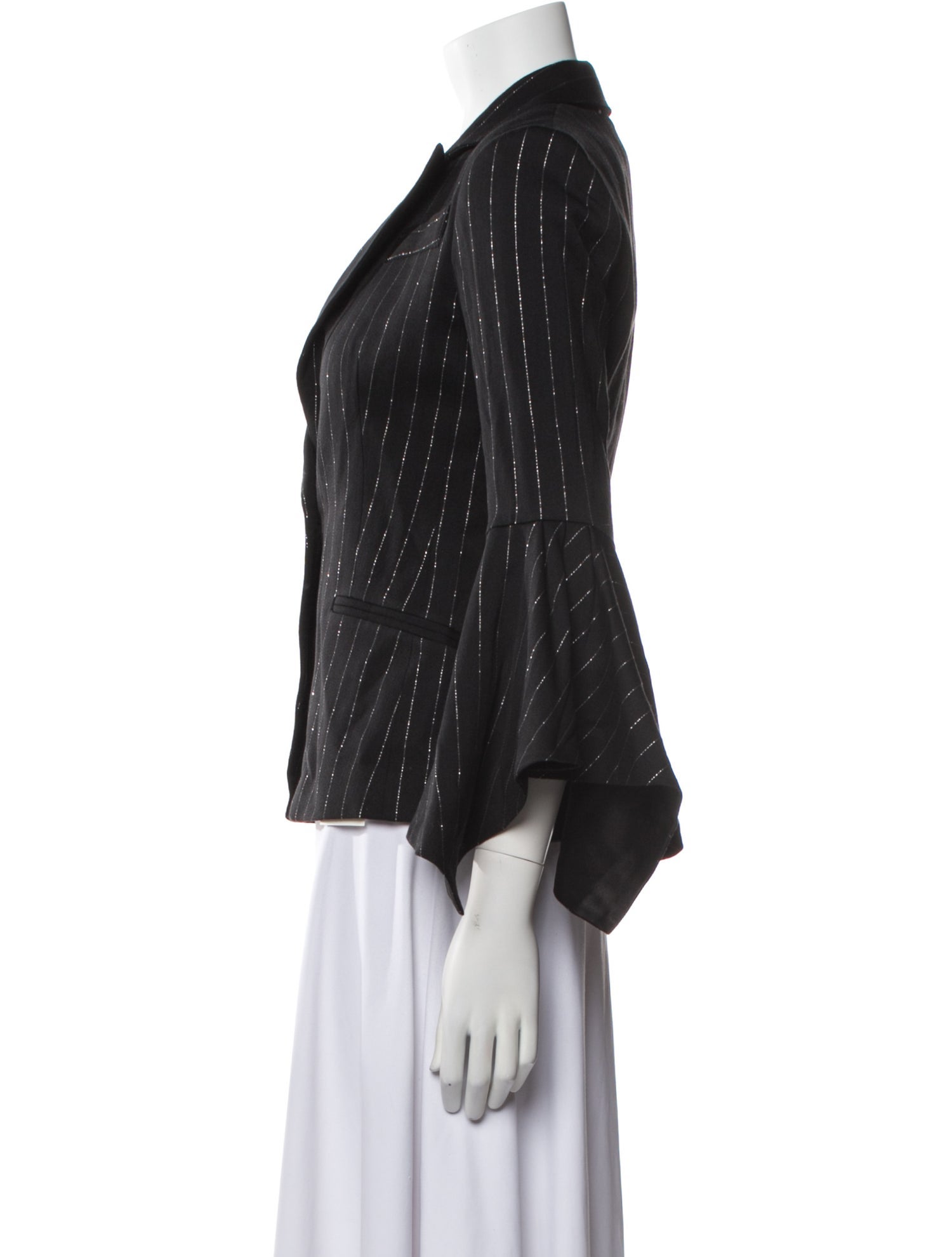 Milly Wool Striped Blazer